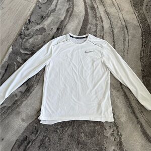 Nike Men's White Long Sleeve Tee